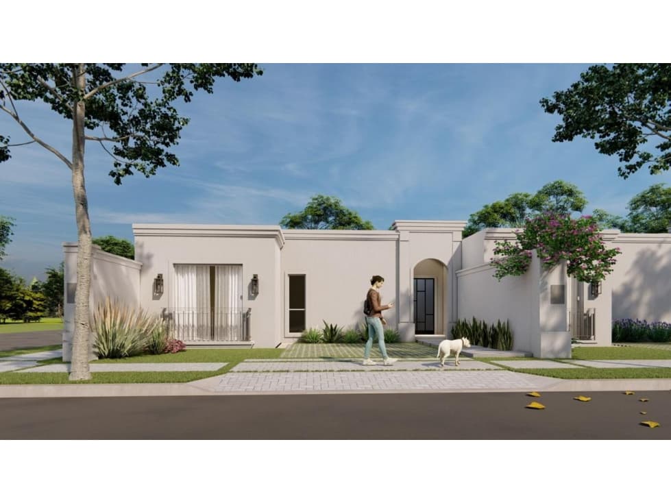 VENDO CASA DE 2 DORMITORIOS ESTILO TOSCANO EN LUQUE — foto 1
